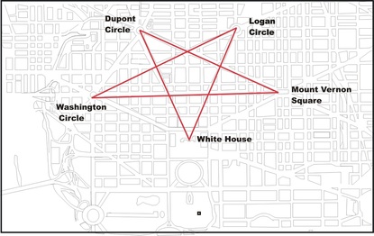 Reversed Satanic Pentacle Washington DC